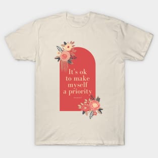 Enneagram 9 Self Love Affirmation Quote T-Shirt